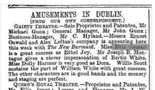 the era (london, england), saturday, may 8, 1897